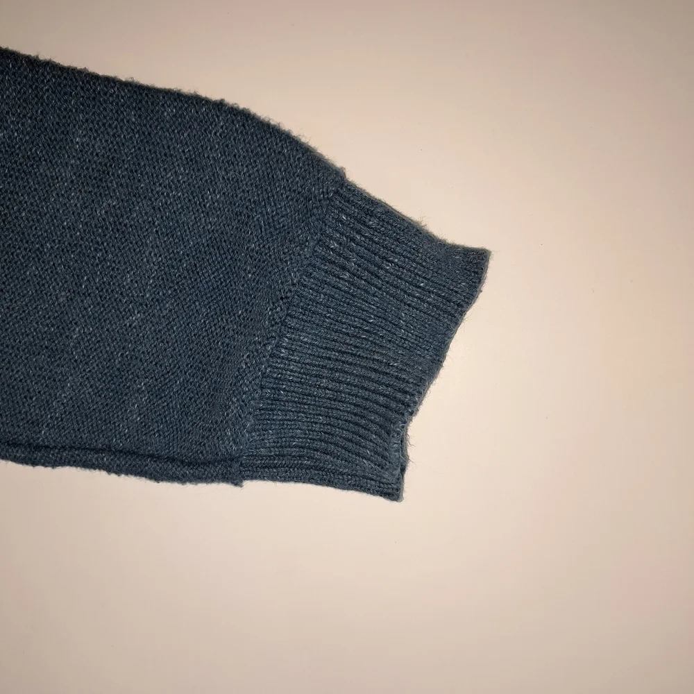 L.L. Bean Men's Teal Zip-Up Sweater Men's Large #121 - Picture 6 of 7